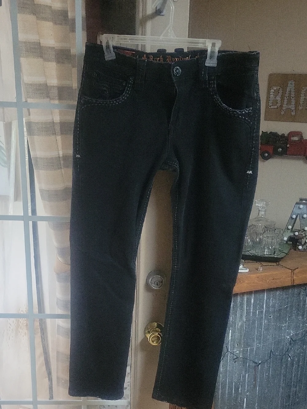Mens Rock Revival Straight Legged Jeans - Picture 1 of 7